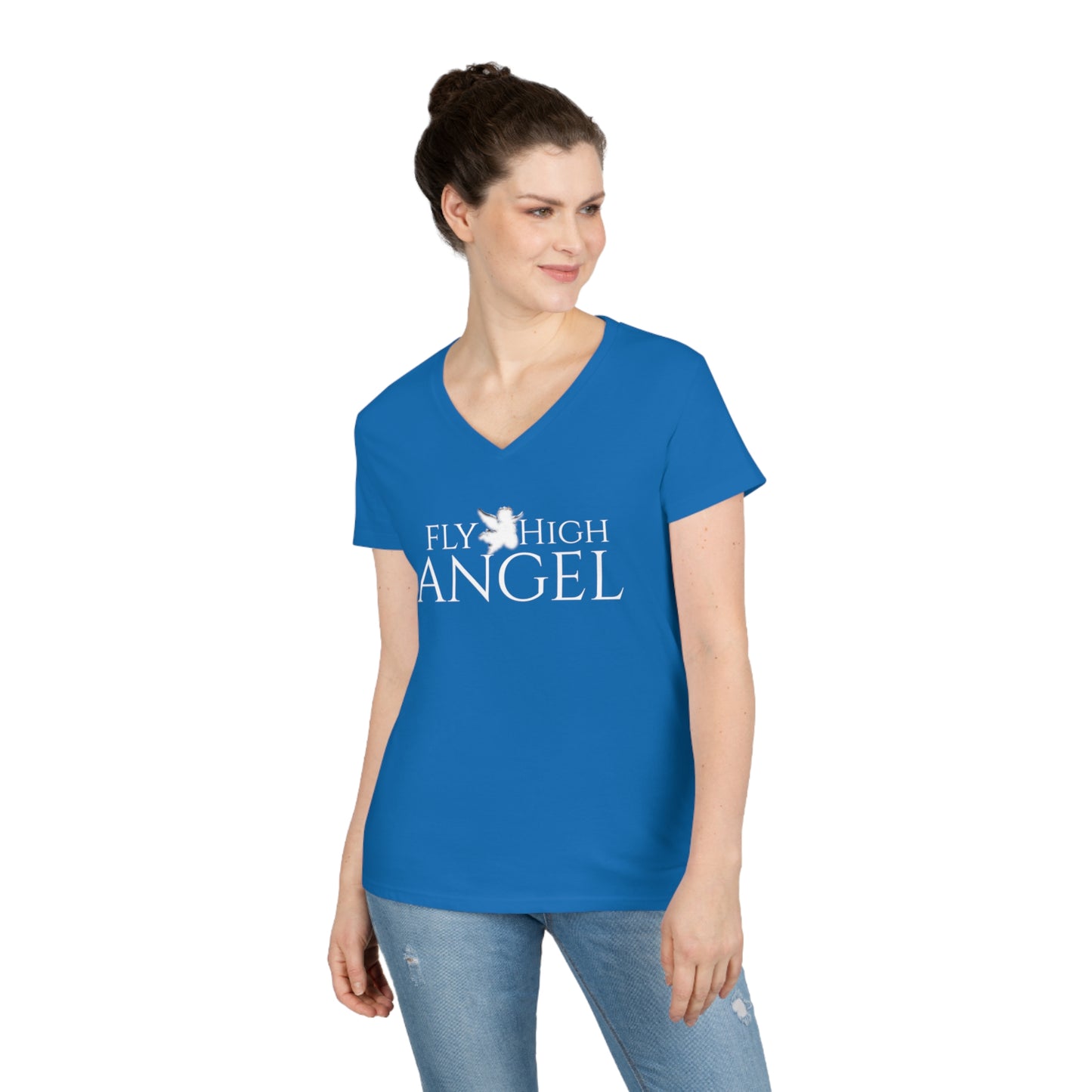 Women’s Fly High Angel V-Neck T-Shirt