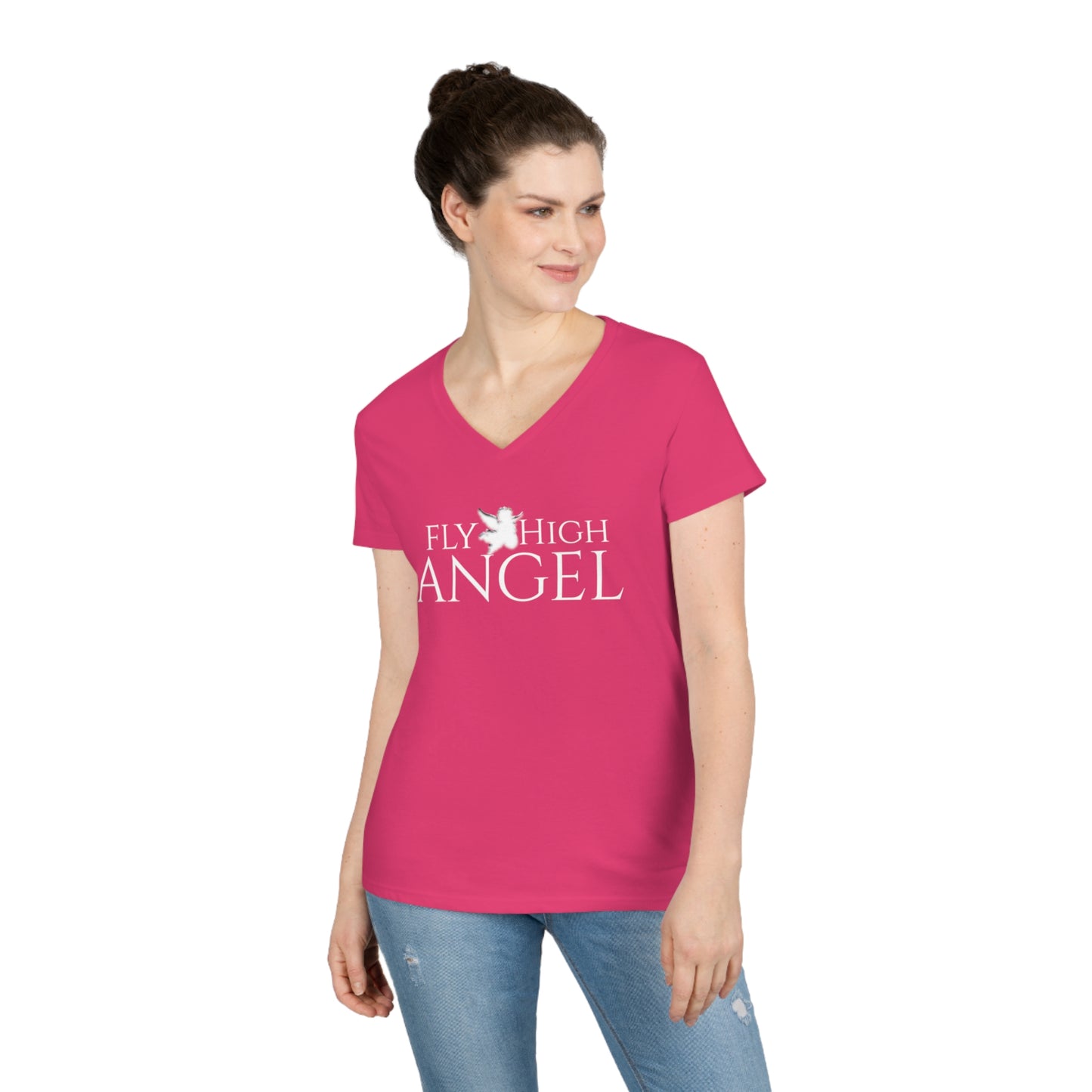 Women’s Fly High Angel V-Neck T-Shirt