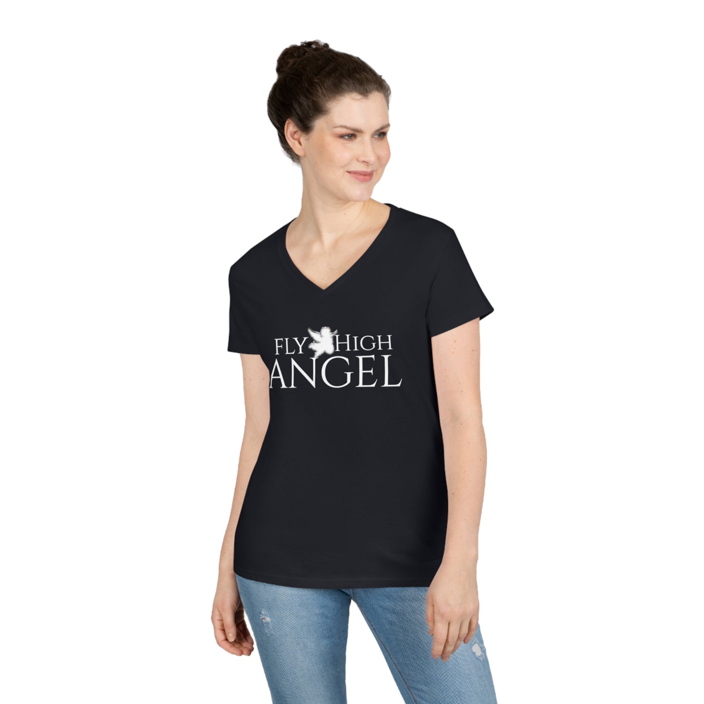 Women’s Fly High Angel V-Neck T-Shirt