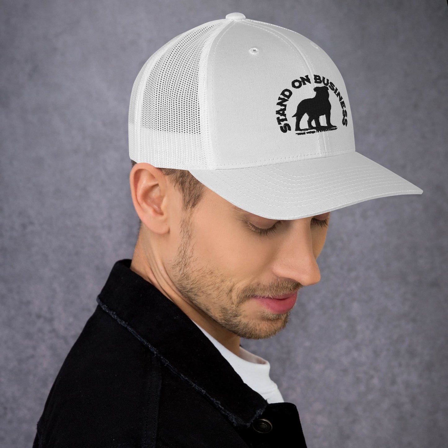 Stand On Business Retro Trucker Cap