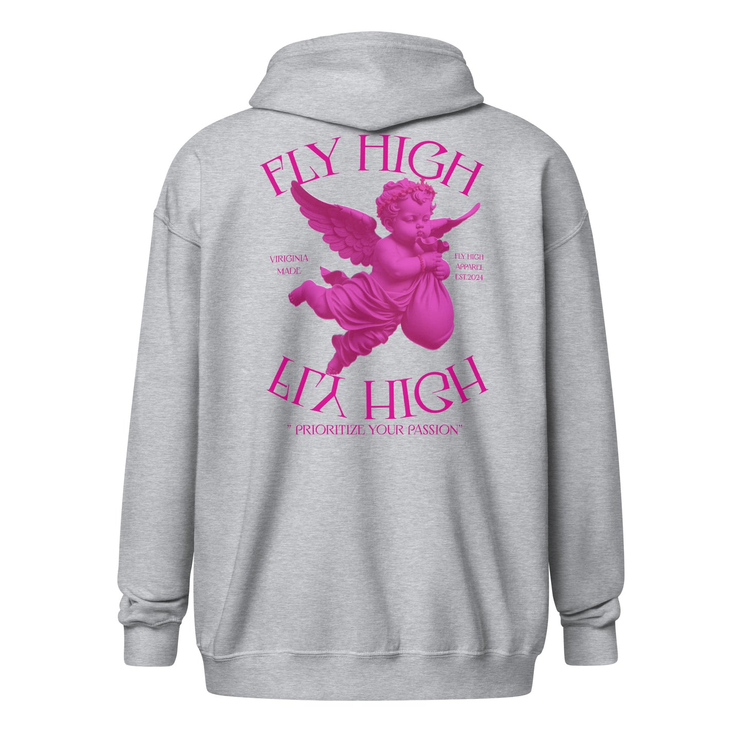 Fly High Angel Unisex heavy blend zip hoodie