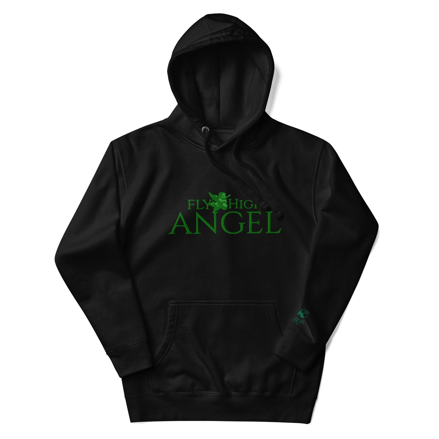 Embroidered Fly High Angel Unisex Hoodie