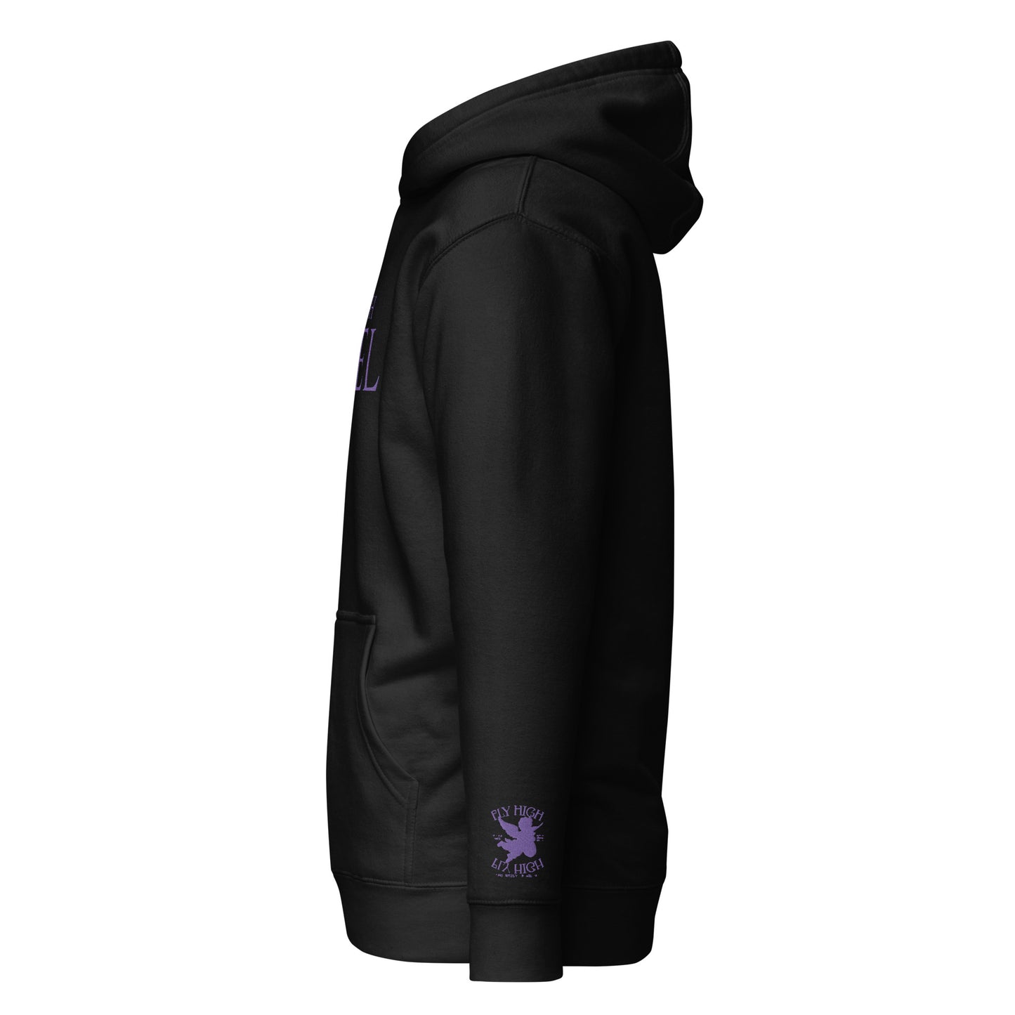 Embroidered Fly High Angel Unisex Hoodie