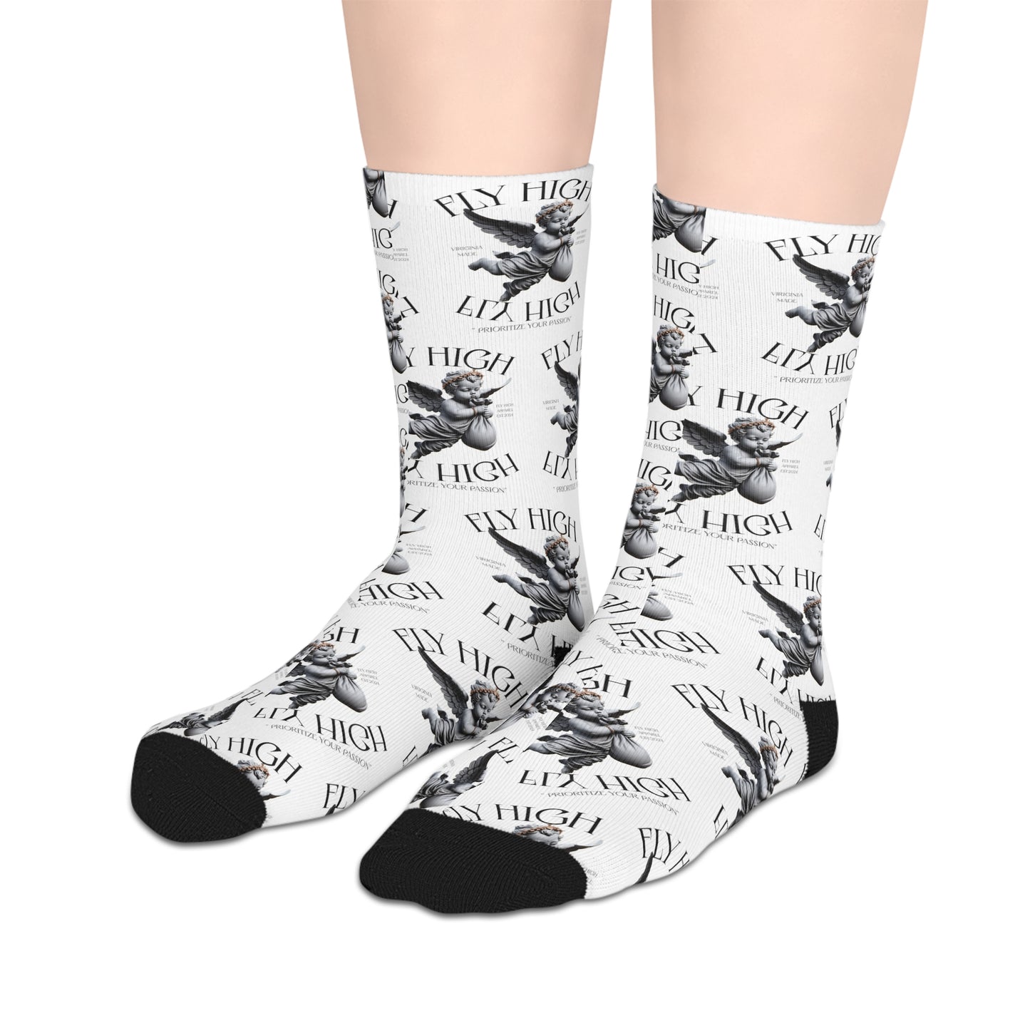 Fly High mid-length socks