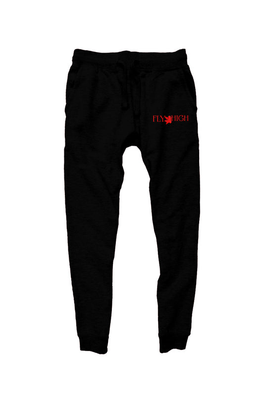 Embroidered Fly High Unisex Premium Joggers