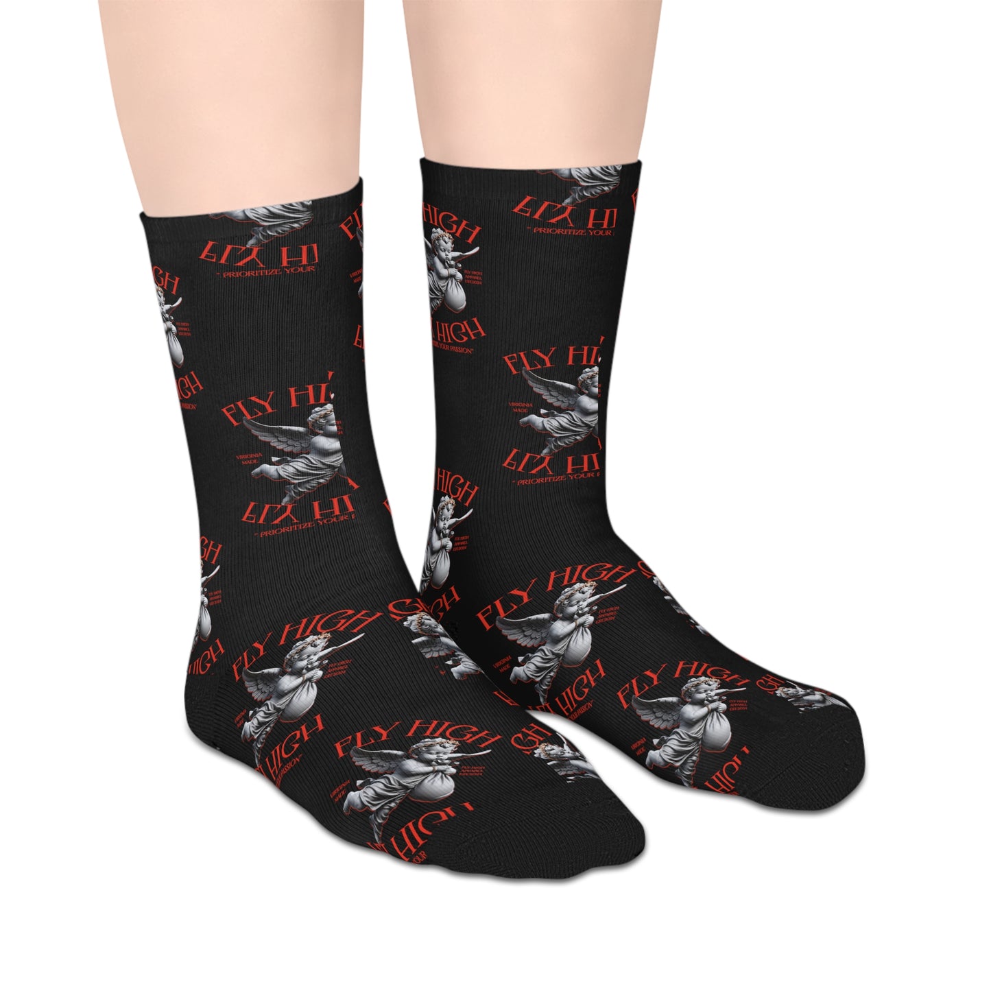 Fly High mid-length socks