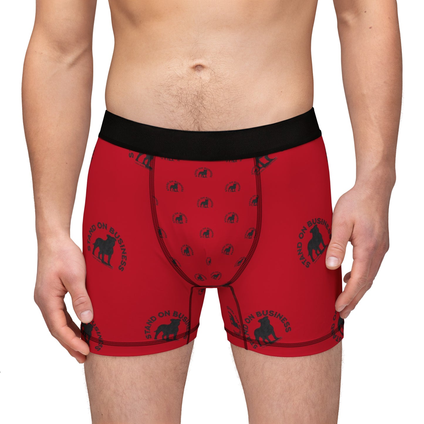 Stand On Business Men's Boxers (AOP)