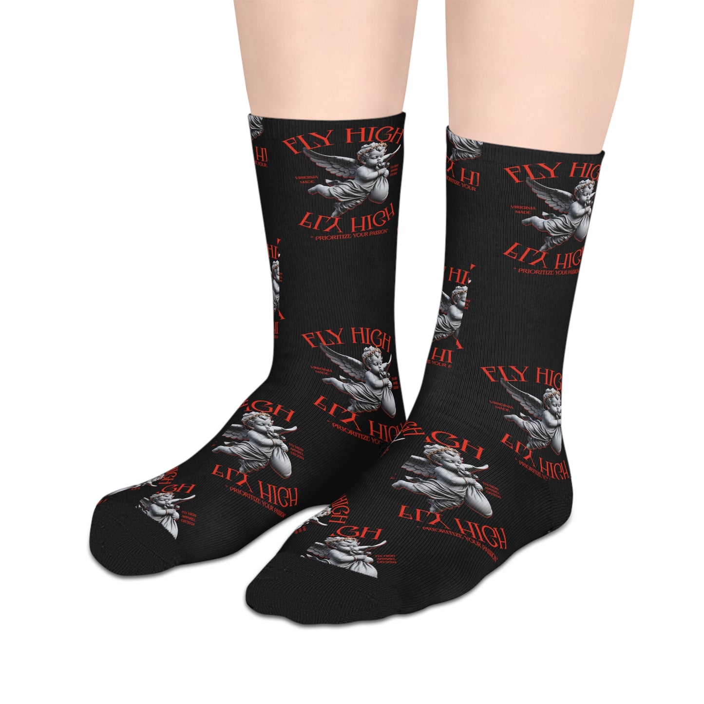 Fly High mid-length socks