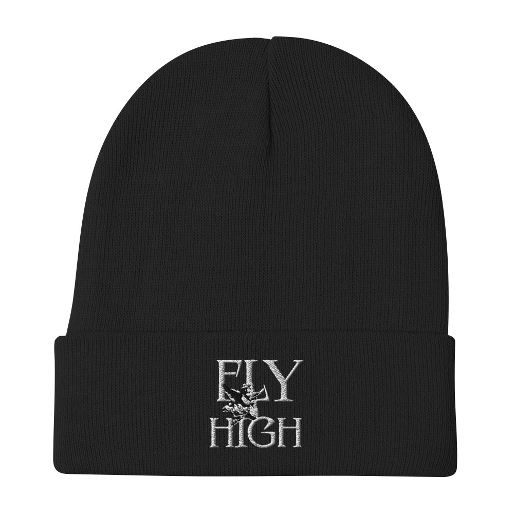 Fly High Embroidered Beanie