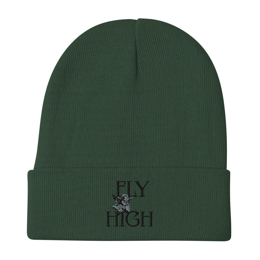 Fly High Embroidered Beanie