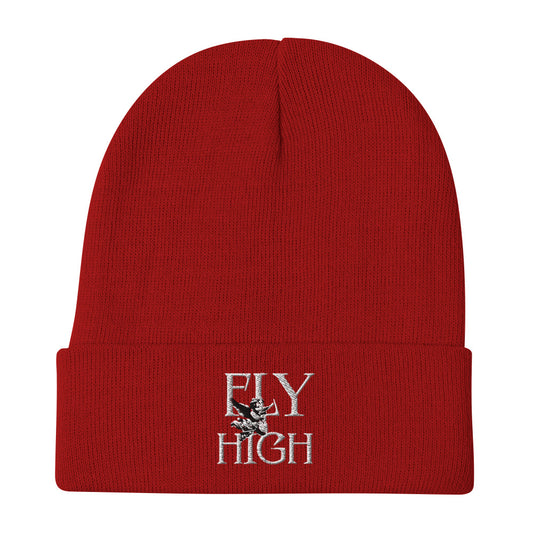 Fly High Embroidered Beanie