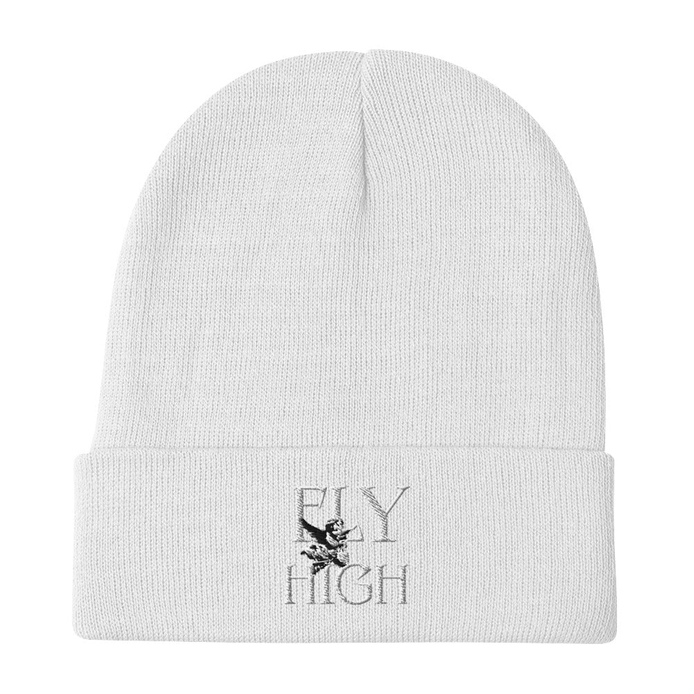 Fly High Embroidered Beanie