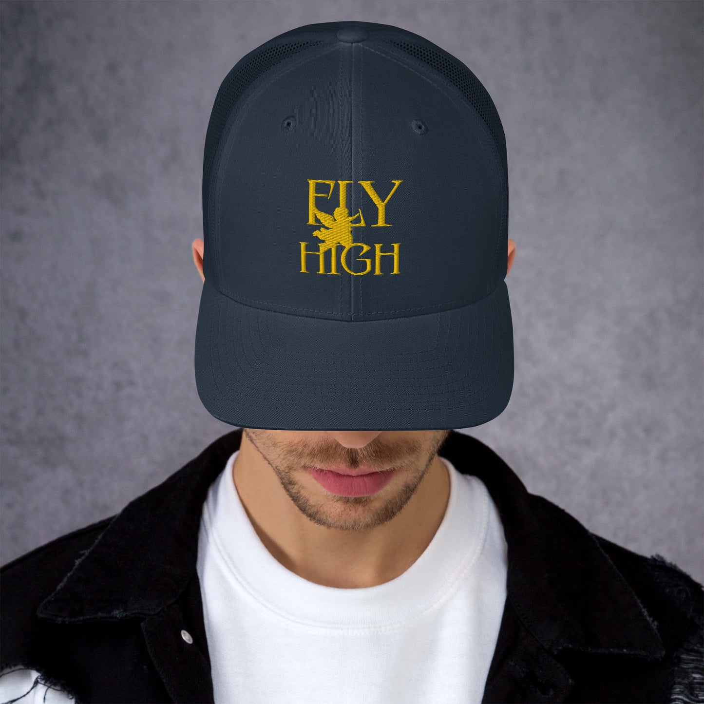 Fly High Retro Trucker Cap