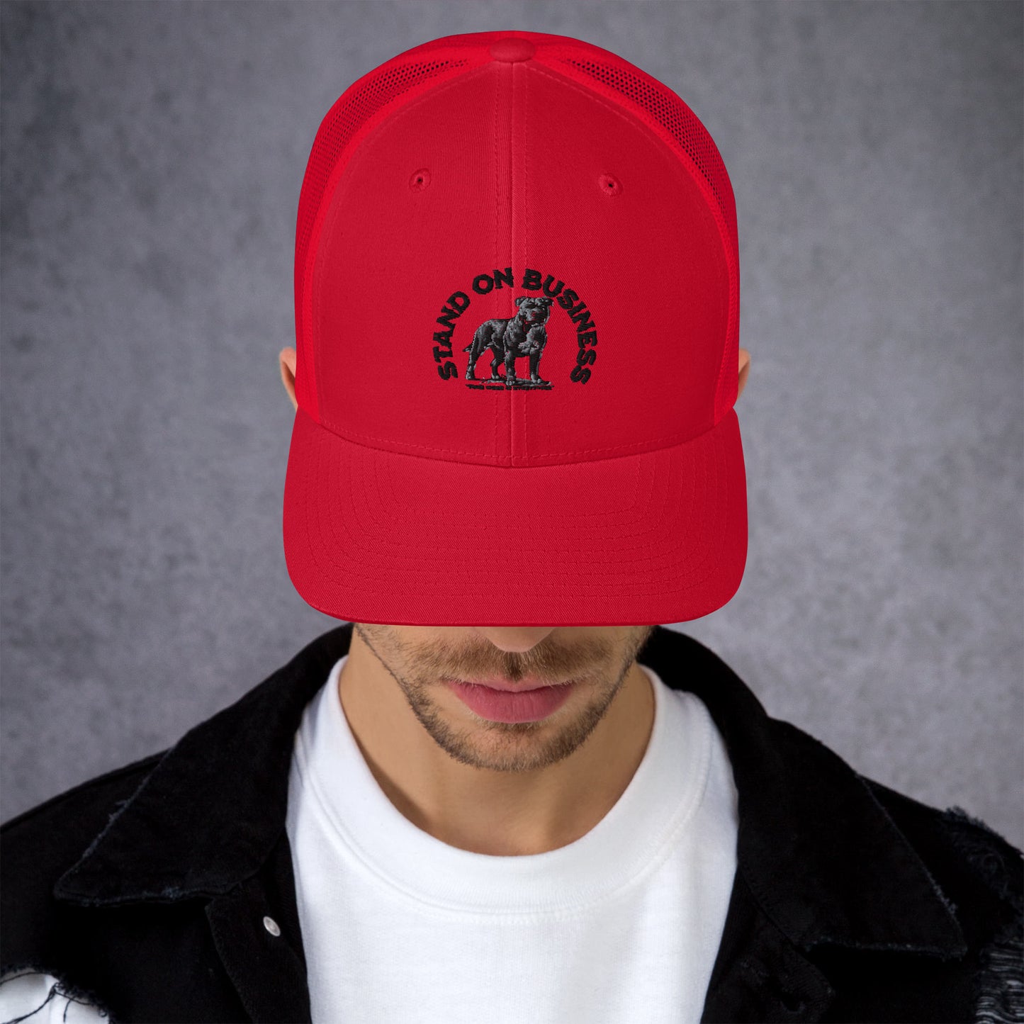 Stand On Business Retro Trucker Cap