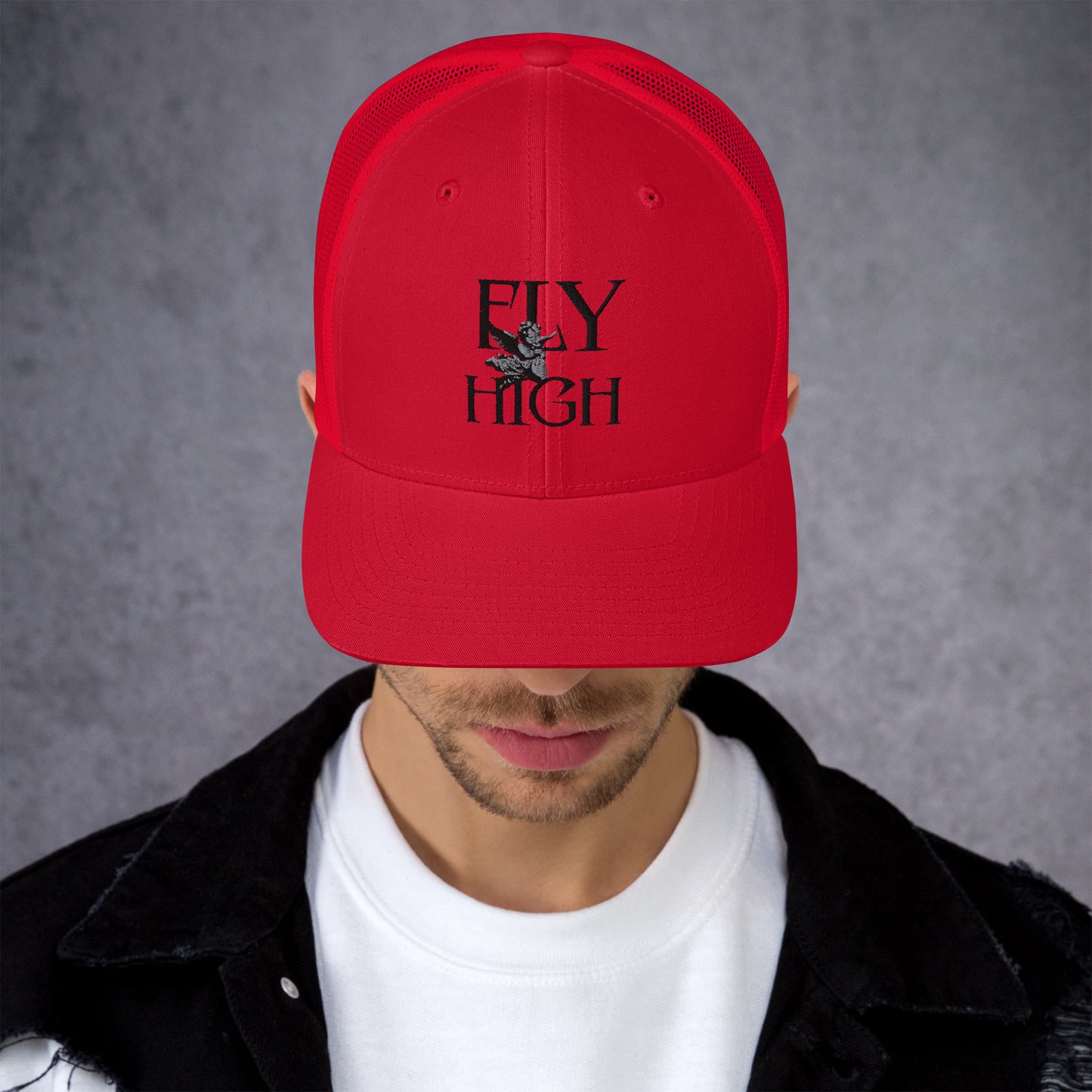 Fly High Retro Trucker Cap