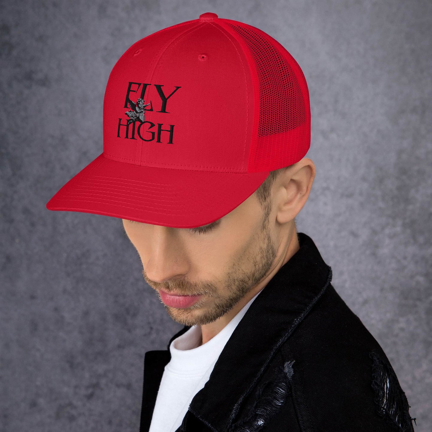 Fly High Retro Trucker Cap