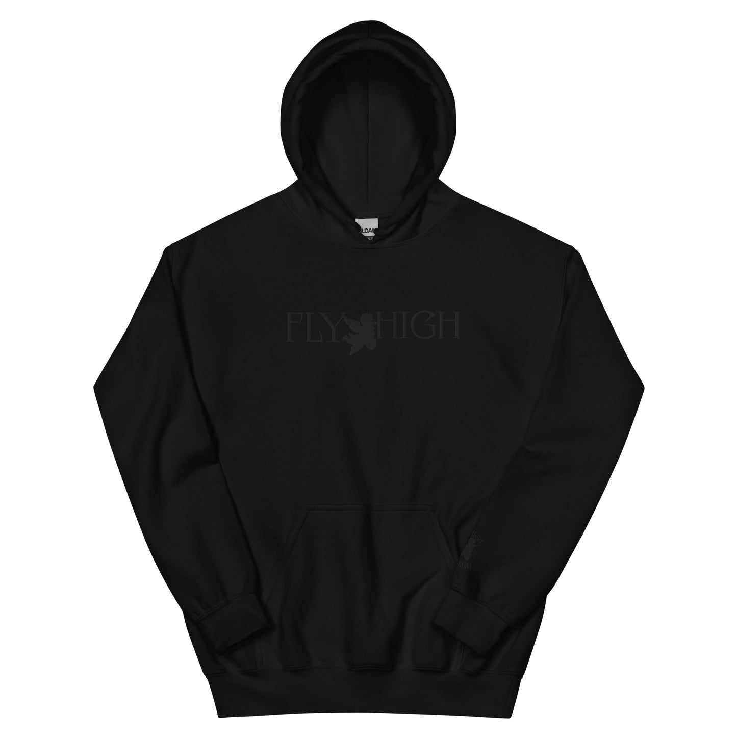 Embroidered Fly High Unisex Hoodie