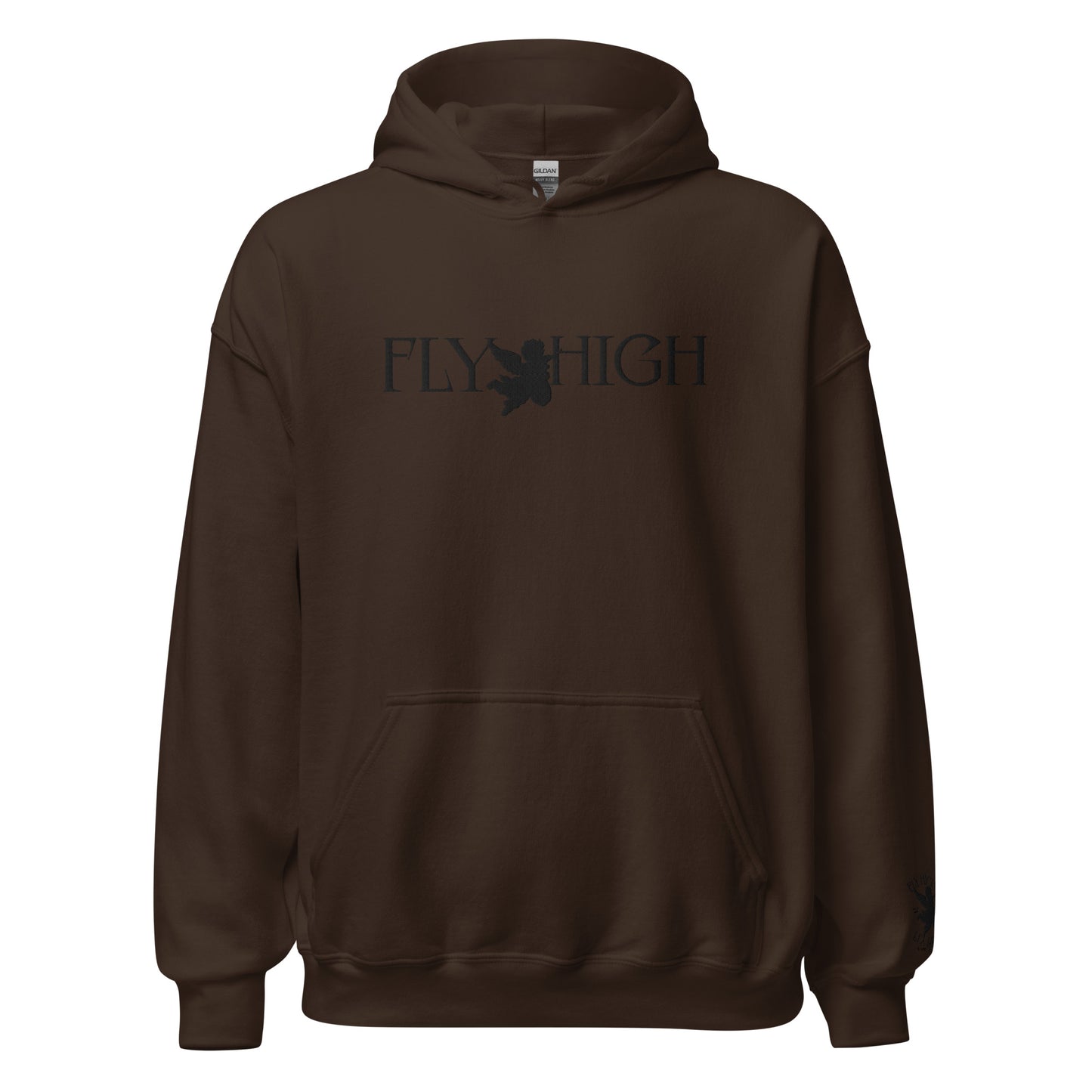 Embroidered Fly High Unisex Hoodie