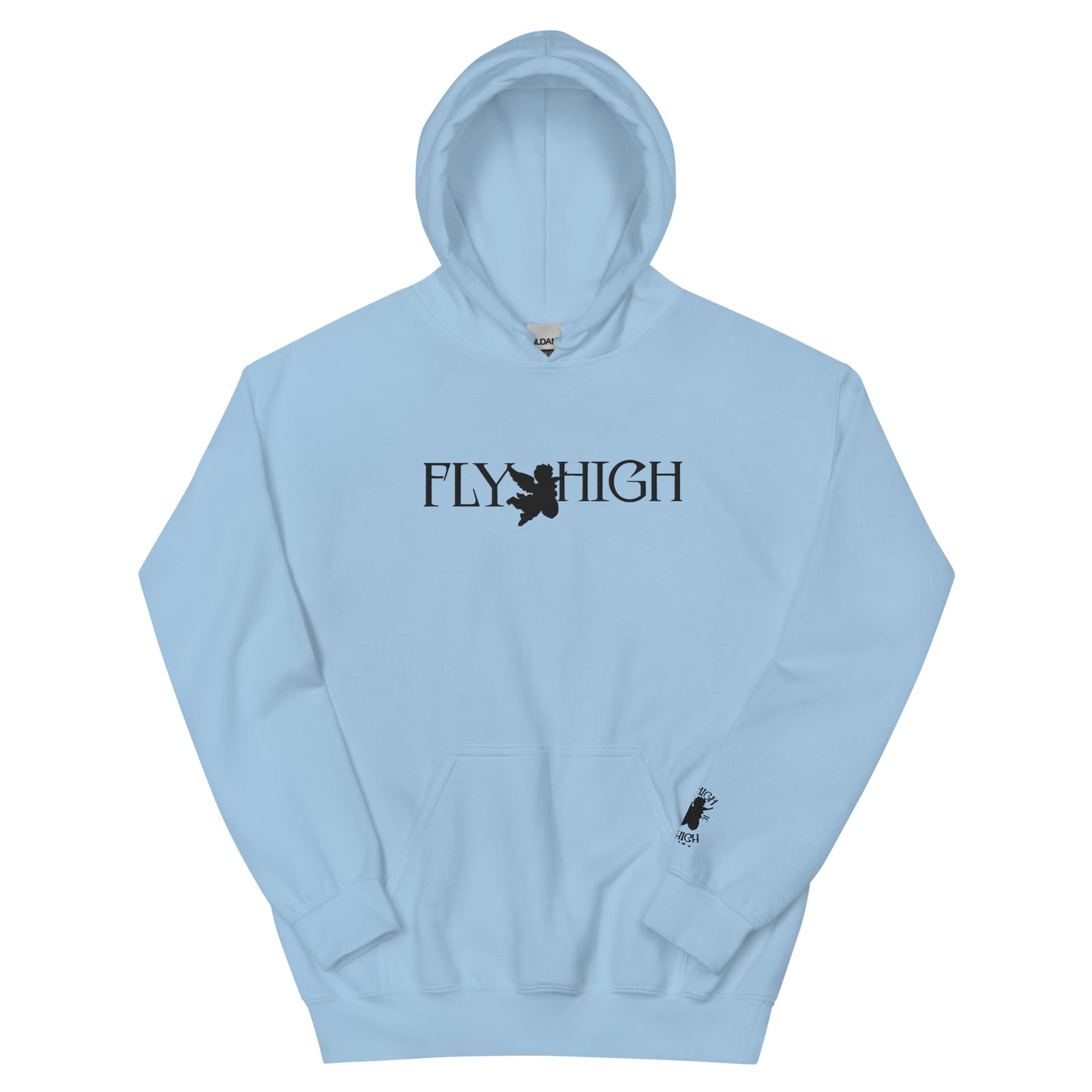 Embroidered Fly High Unisex Hoodie