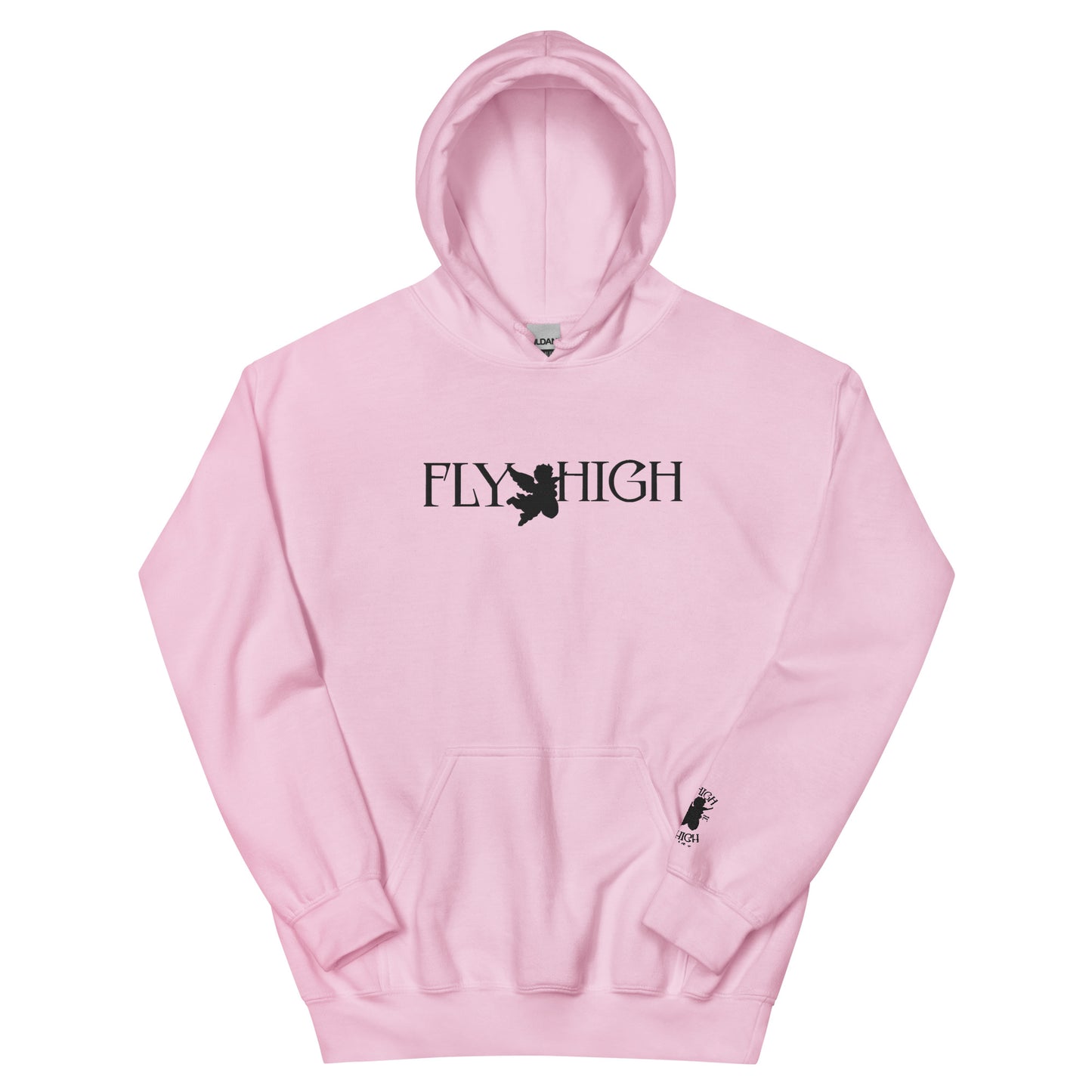 Embroidered Fly High Unisex Hoodie