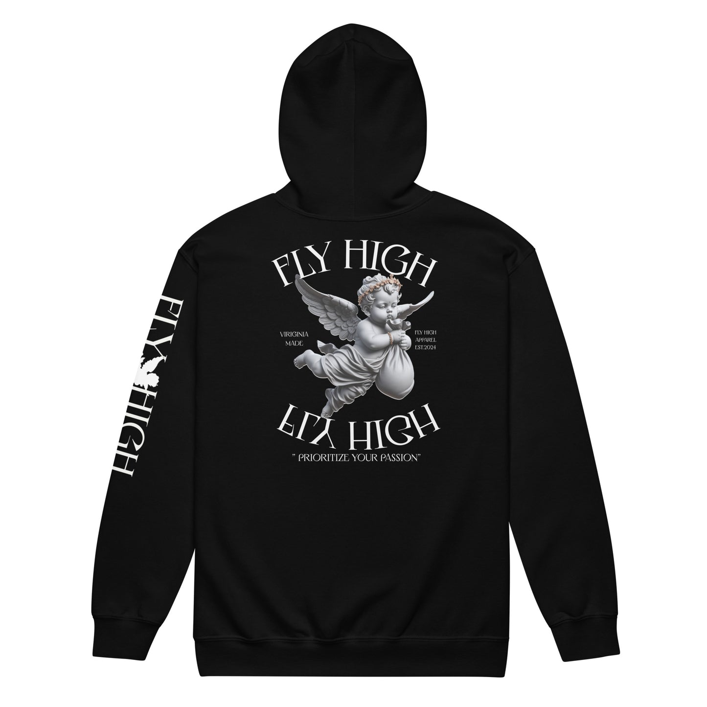 Fly High Unisex heavy blend zip hoodie