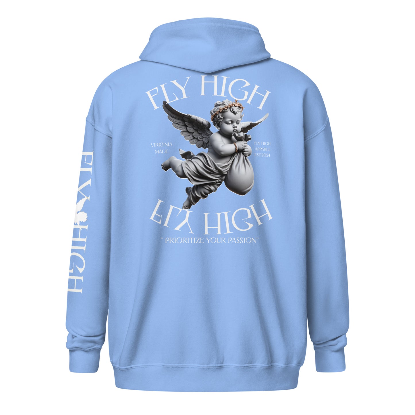 Fly High Unisex heavy blend zip hoodie