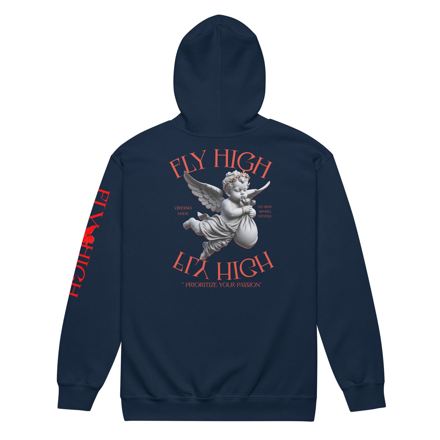 Fly High Unisex heavy blend zip hoodie