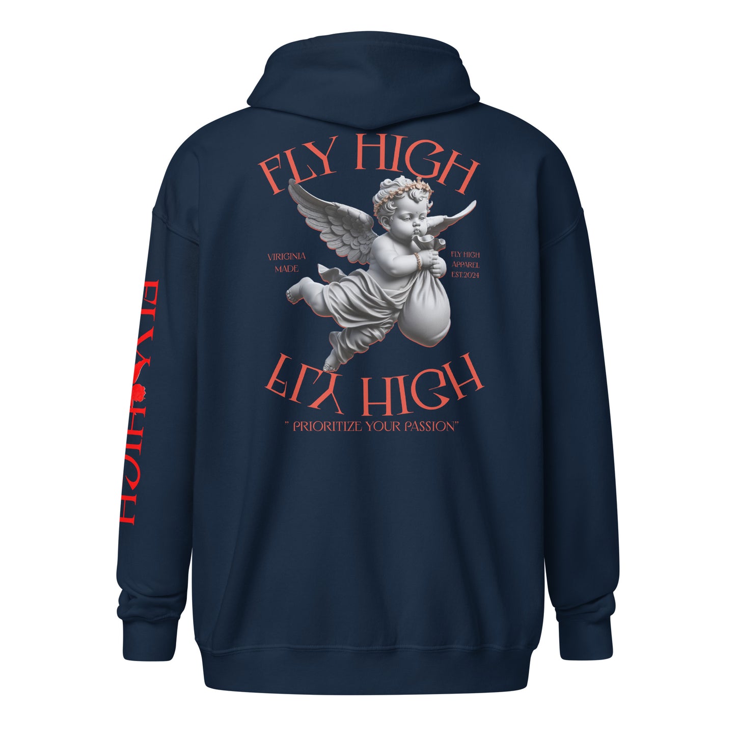 Fly High Unisex heavy blend zip hoodie