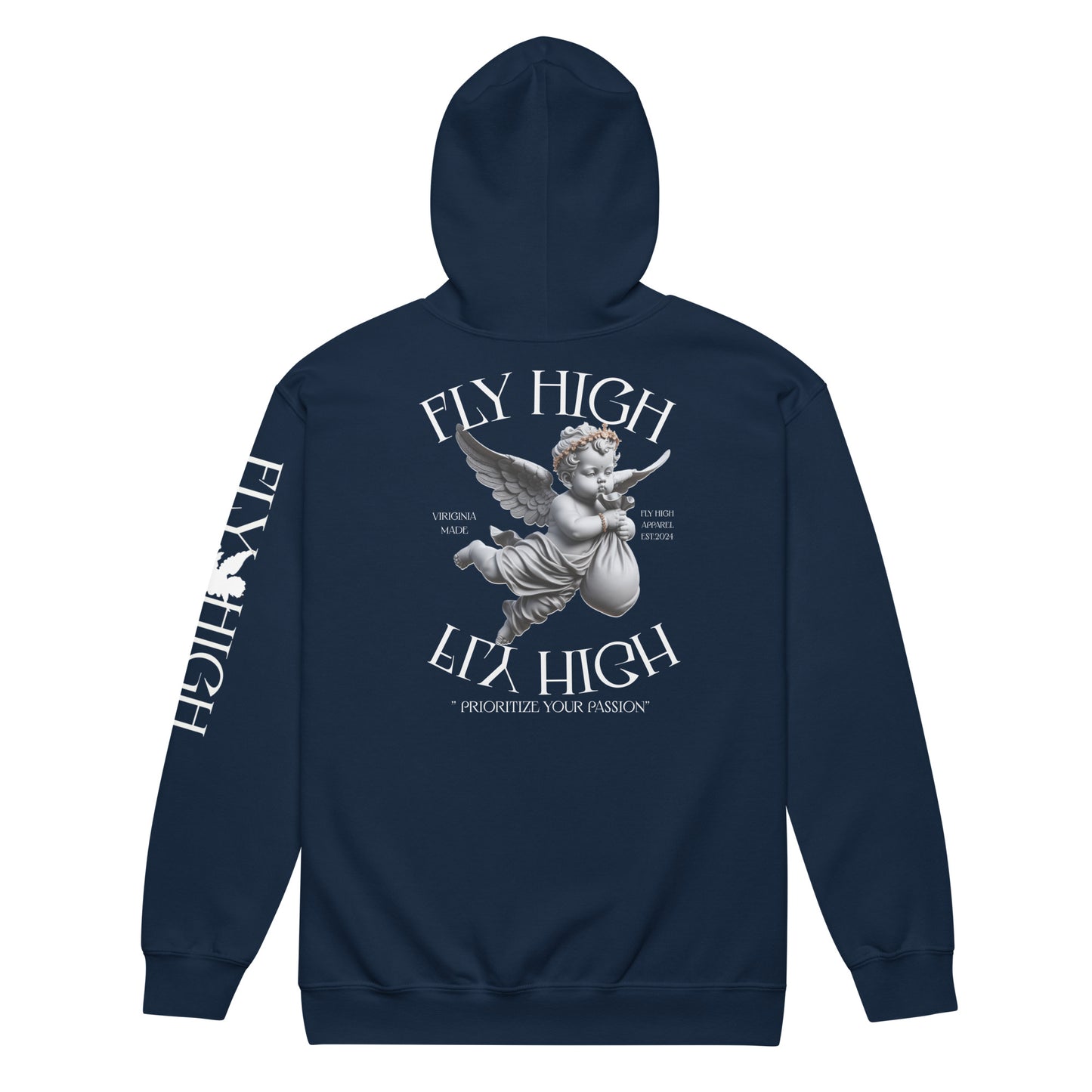 Fly High Unisex heavy blend zip hoodie