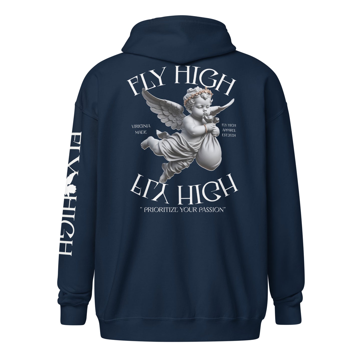 Fly High Unisex heavy blend zip hoodie