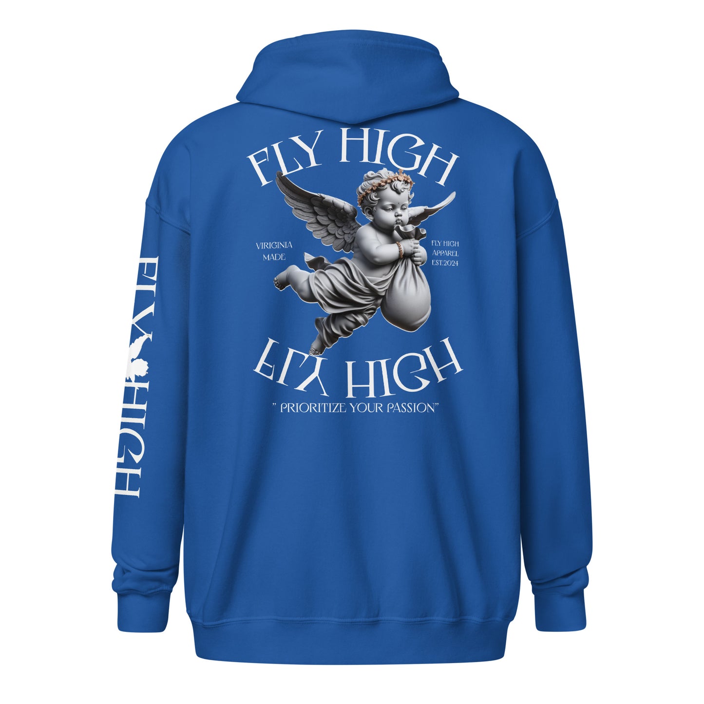 Fly High Unisex heavy blend zip hoodie