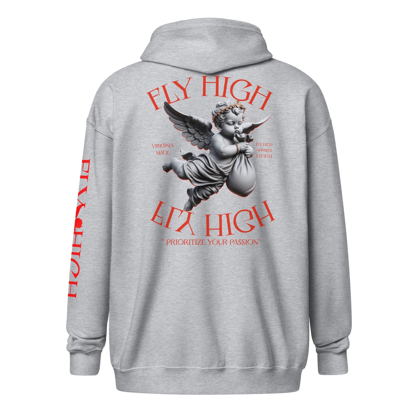 Fly High Unisex heavy blend zip hoodie