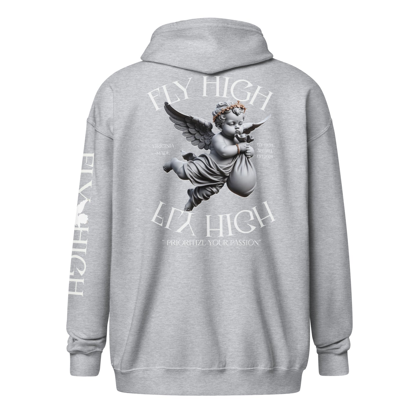 Fly High Unisex heavy blend zip hoodie