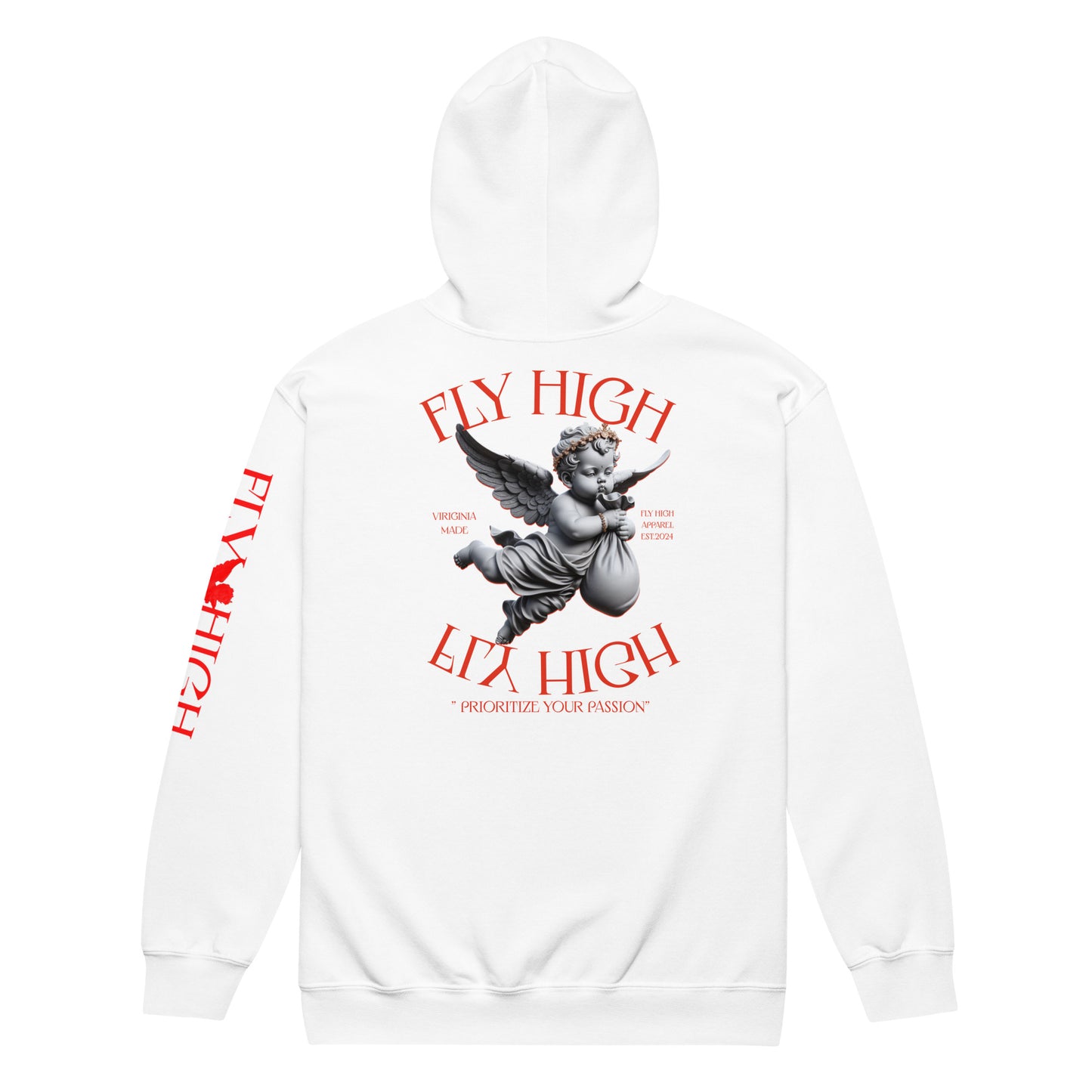 Fly High Unisex heavy blend zip hoodie