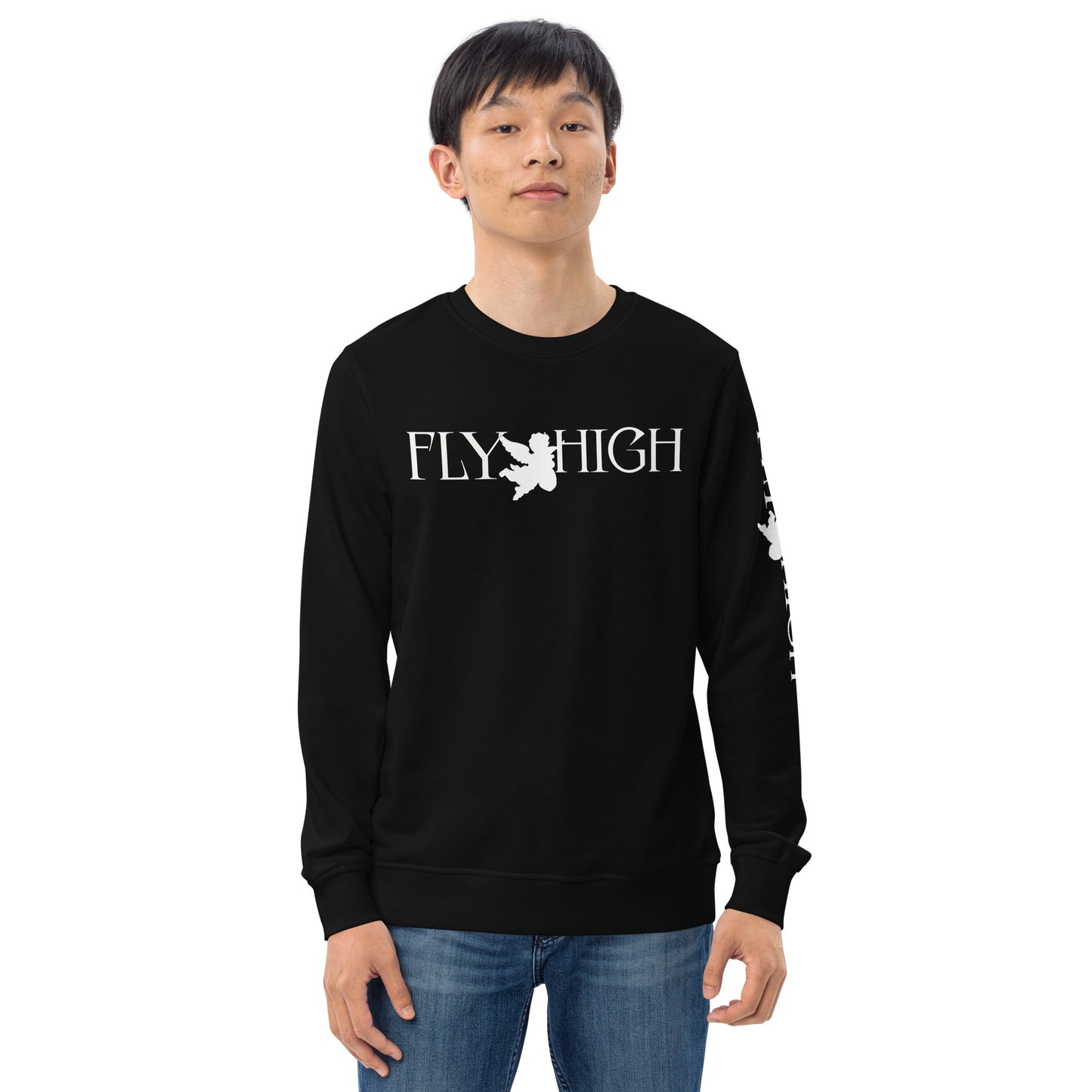 Fly High Unisex organic sweatshirt