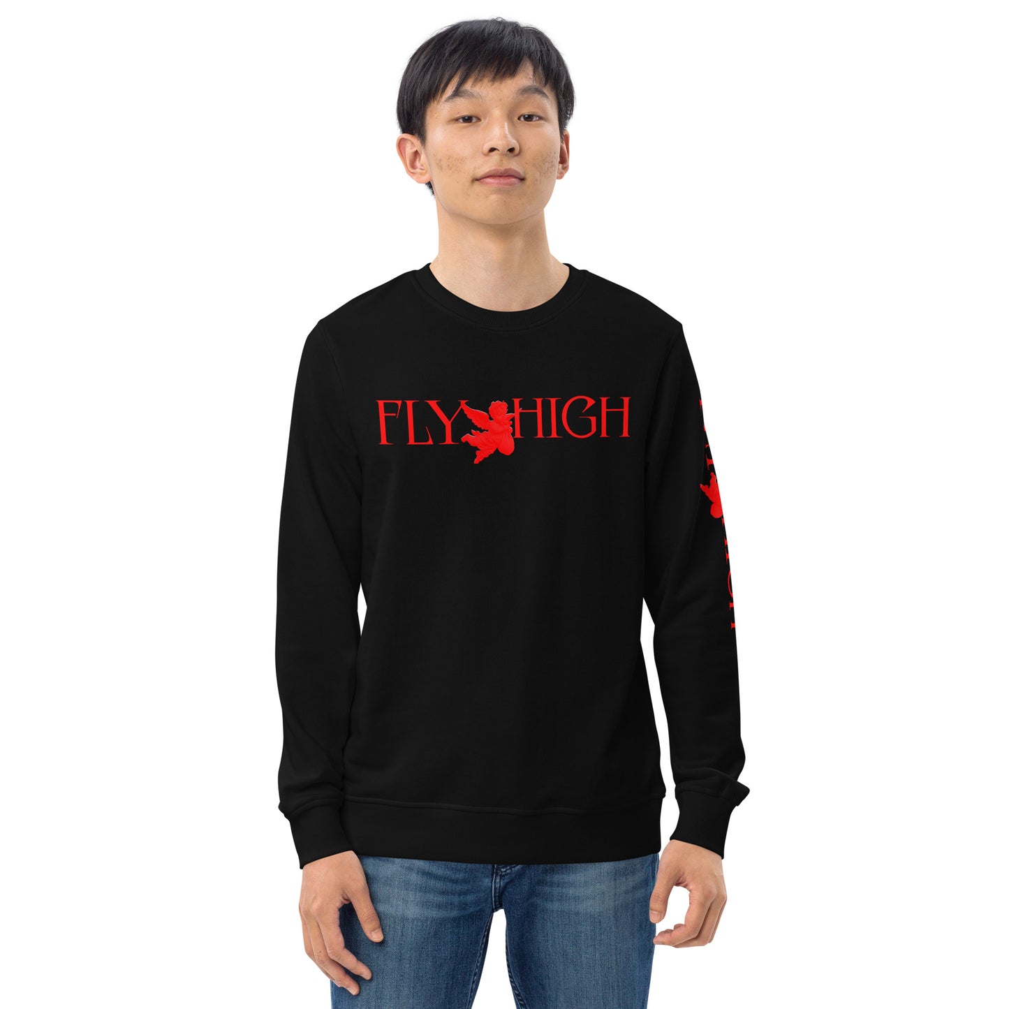 Fly High Unisex organic sweatshirt