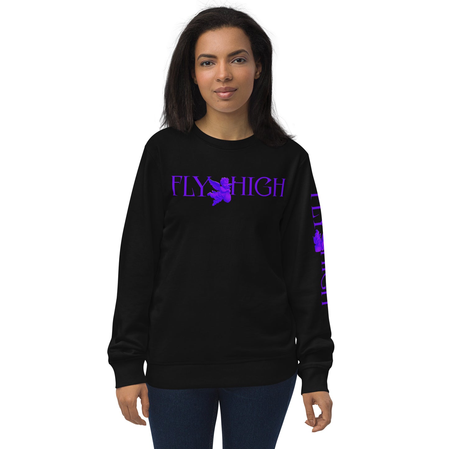 Fly High Unisex organic sweatshirt