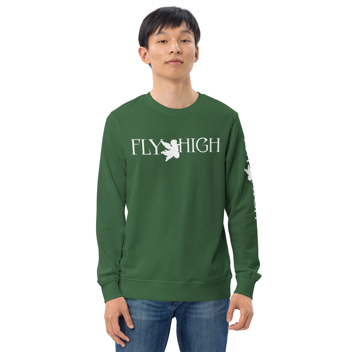 Fly High Unisex organic sweatshirt