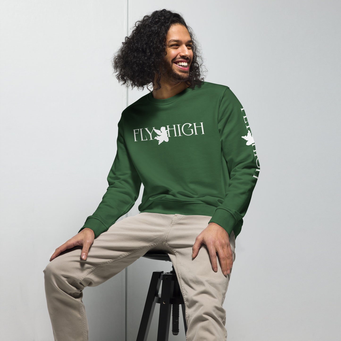 Fly High Unisex organic sweatshirt