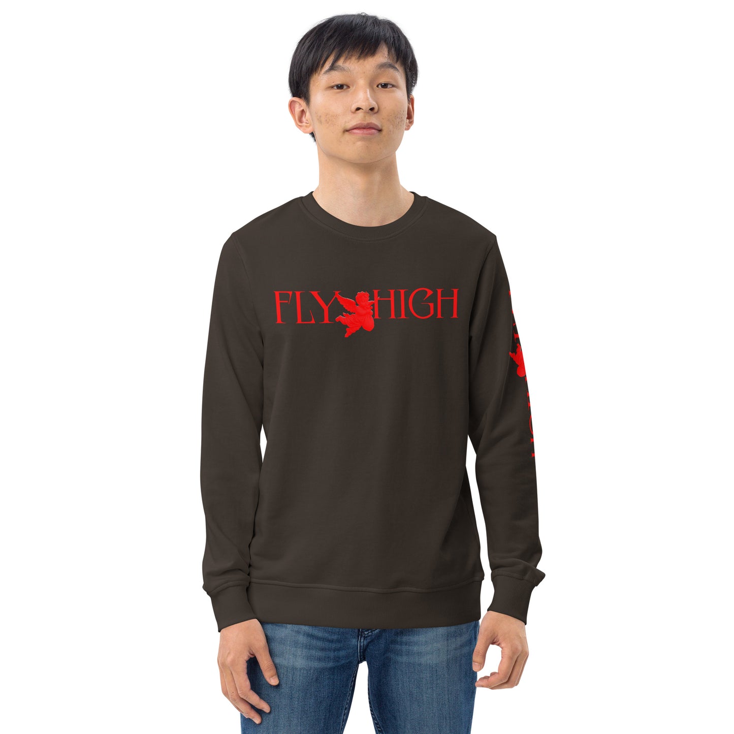 Fly High Unisex organic sweatshirt