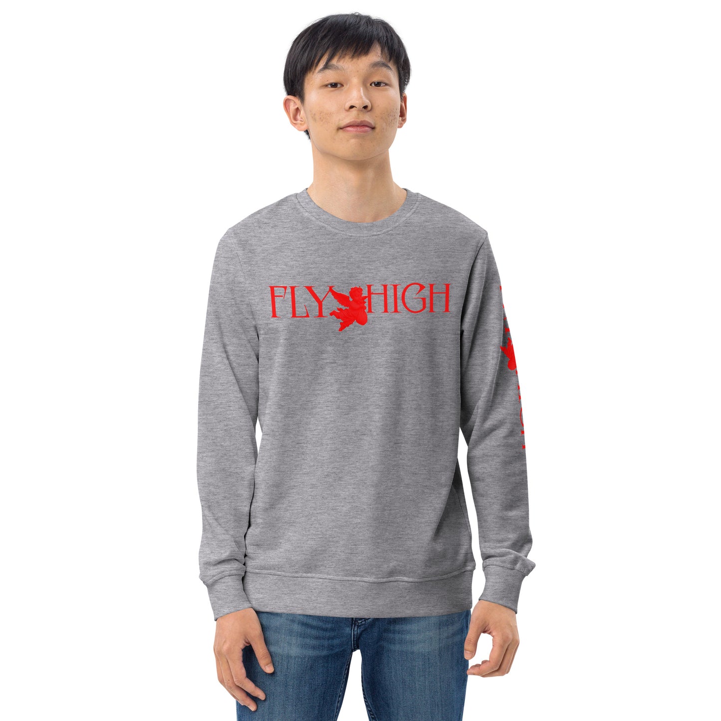 Fly High Unisex organic sweatshirt