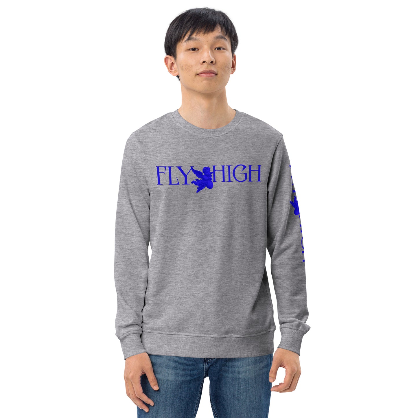 Fly High Unisex organic sweatshirt