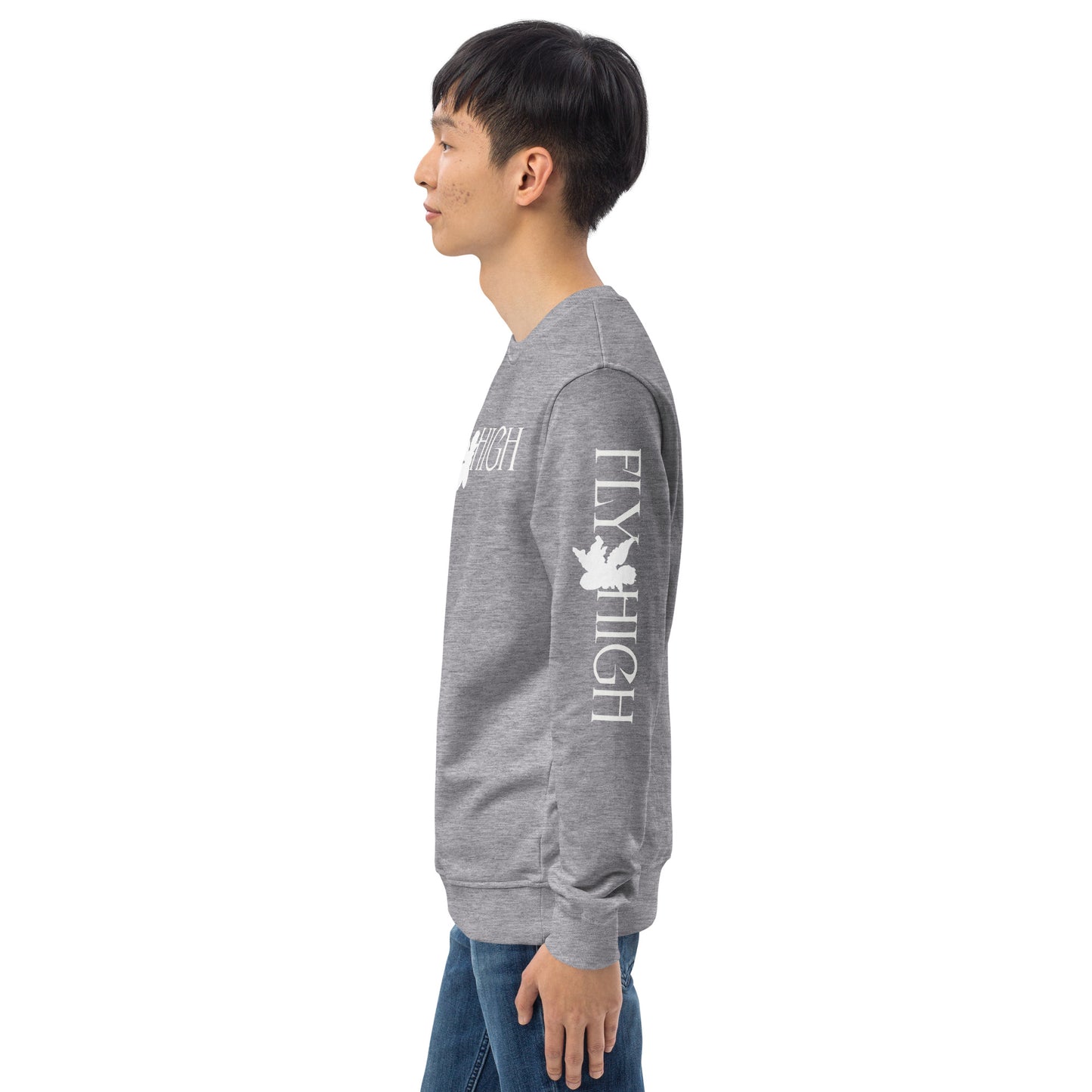 Fly High Unisex organic sweatshirt