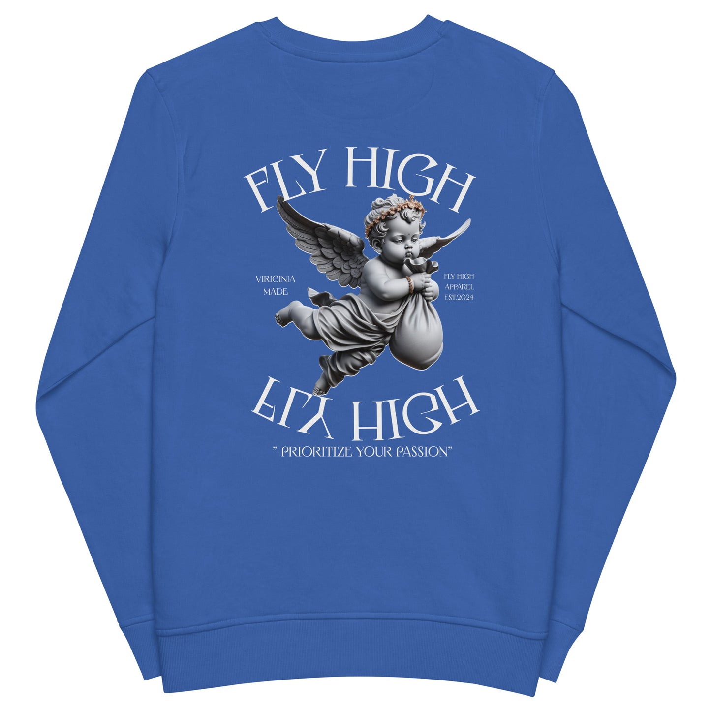 Fly High Unisex organic sweatshirt