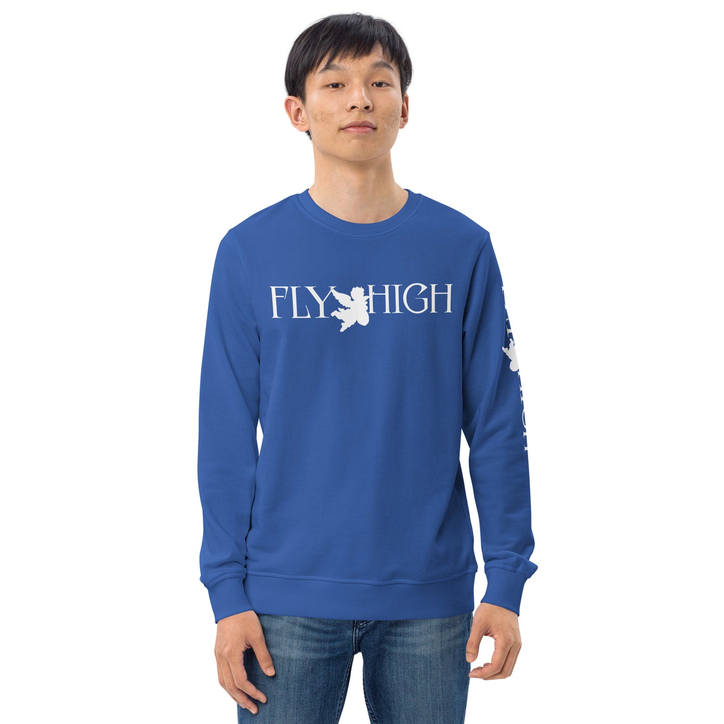 Fly High Unisex organic sweatshirt