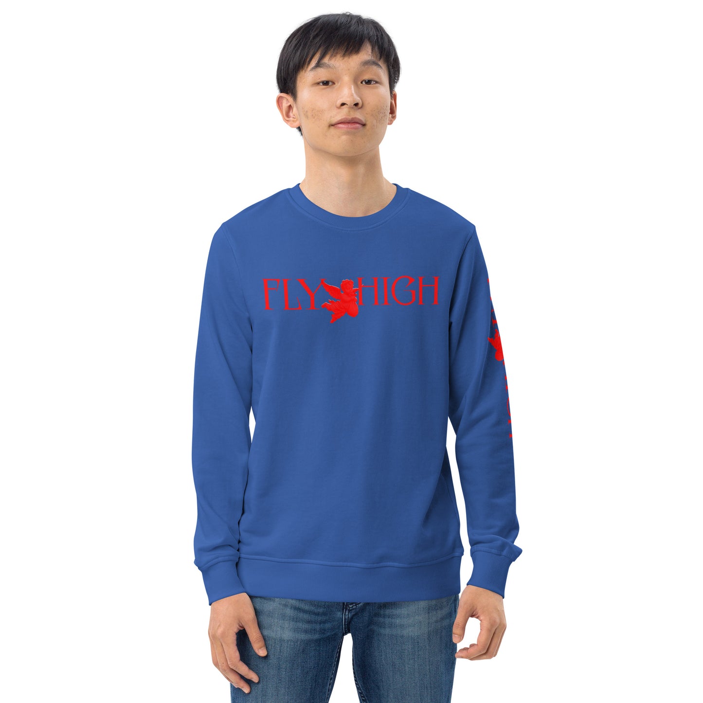 Fly High Unisex organic sweatshirt