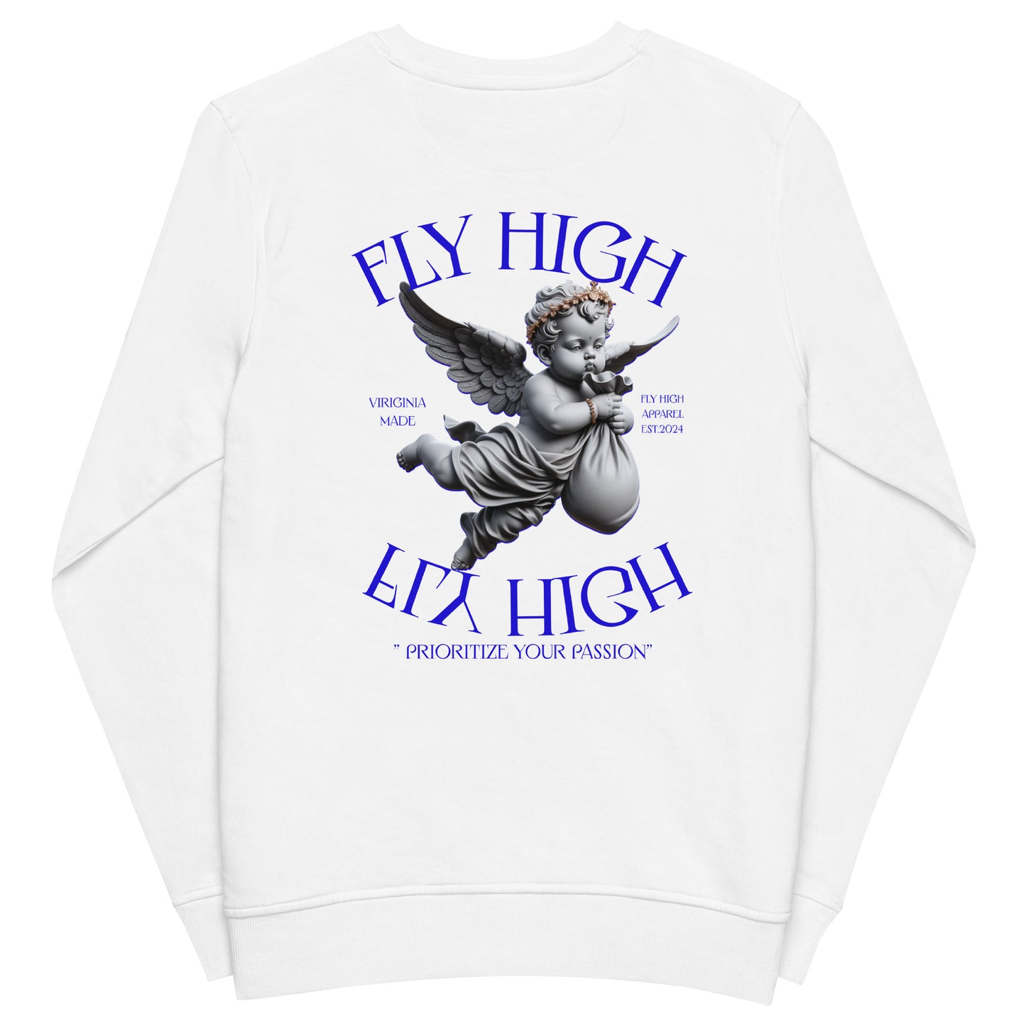 Fly High Unisex organic sweatshirt