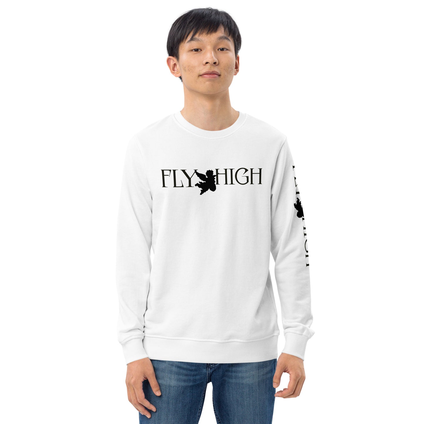 Fly High Unisex organic sweatshirt