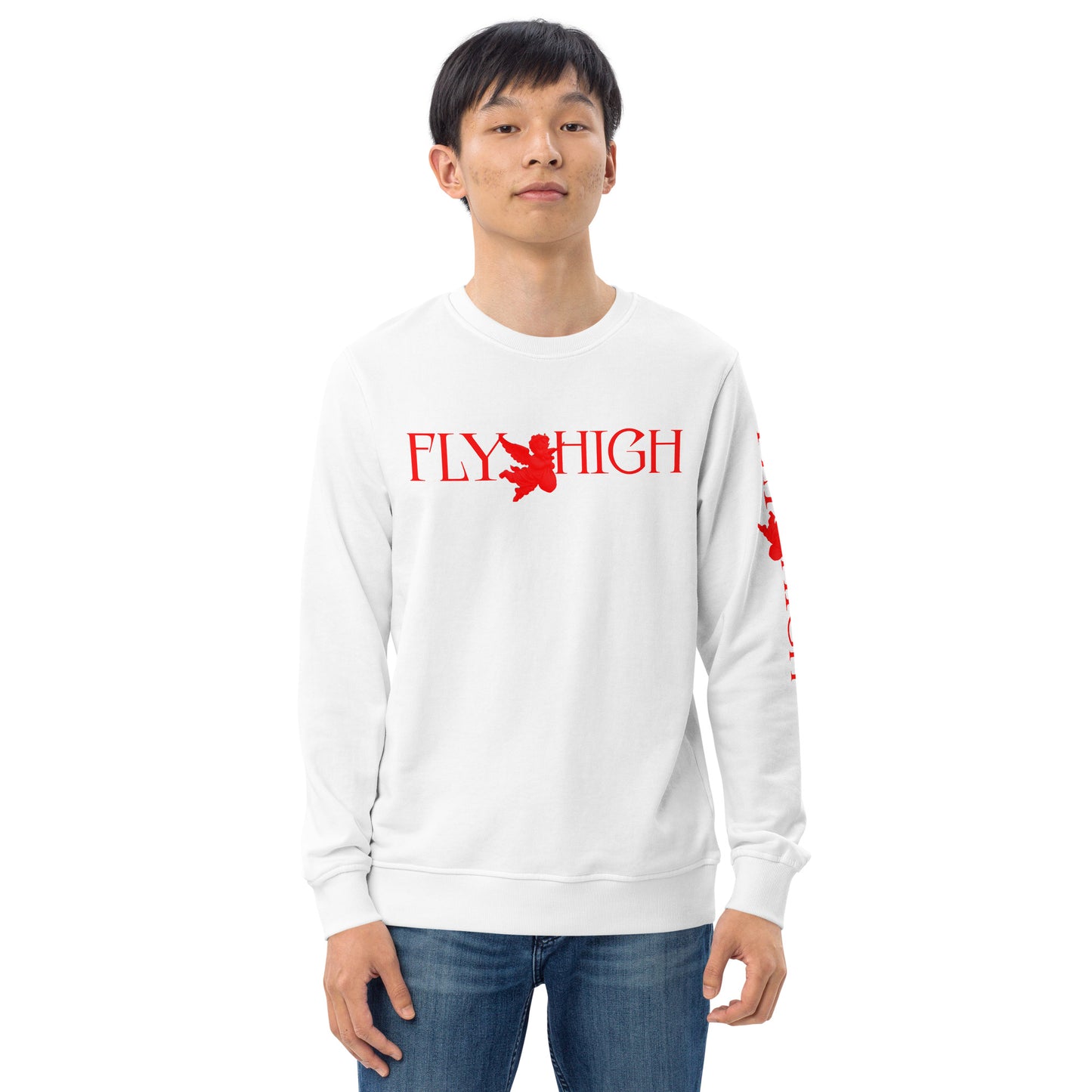 Fly High Unisex organic sweatshirt