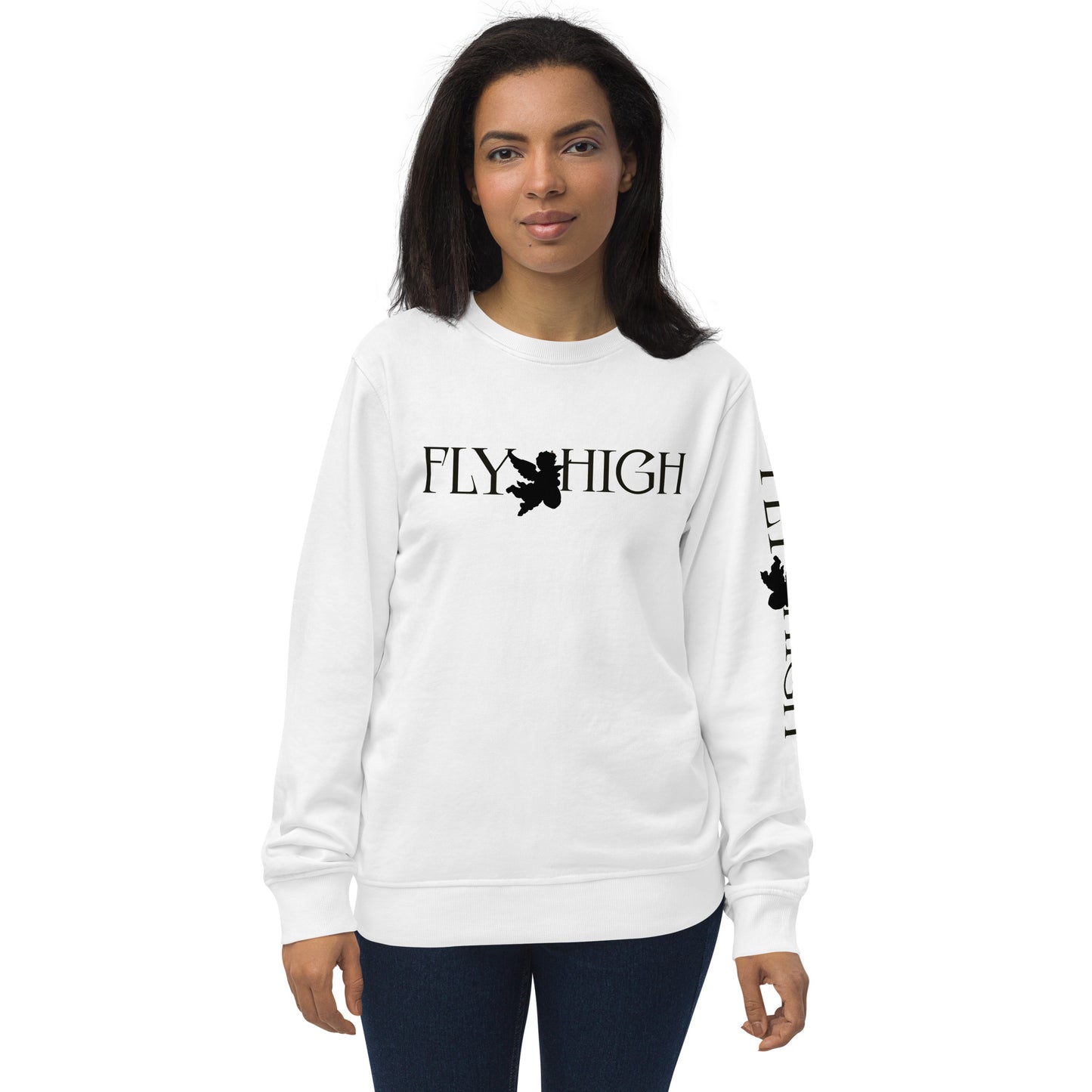 Fly High Unisex organic sweatshirt